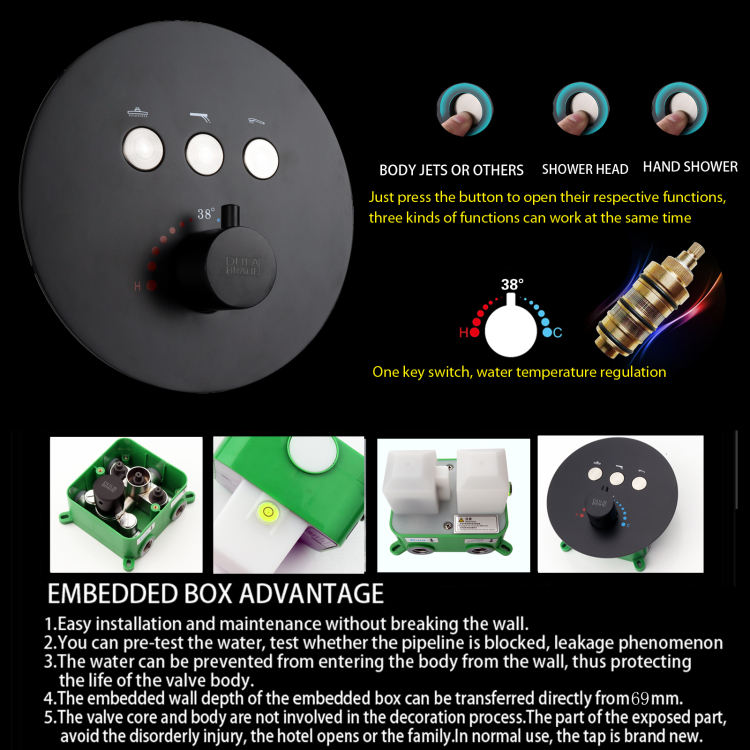 sistema de chuveiro de chuva