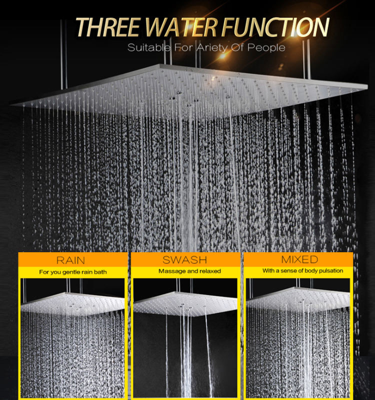 Cabezal de ducha cromado