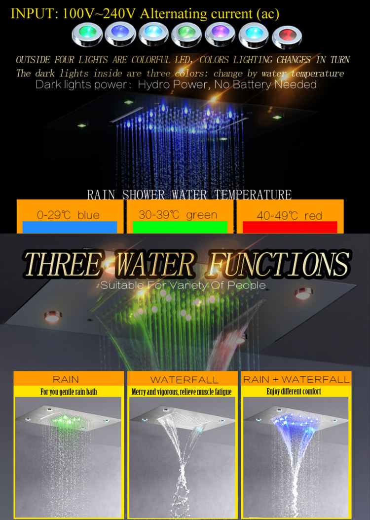 cabezales de ducha de lujo