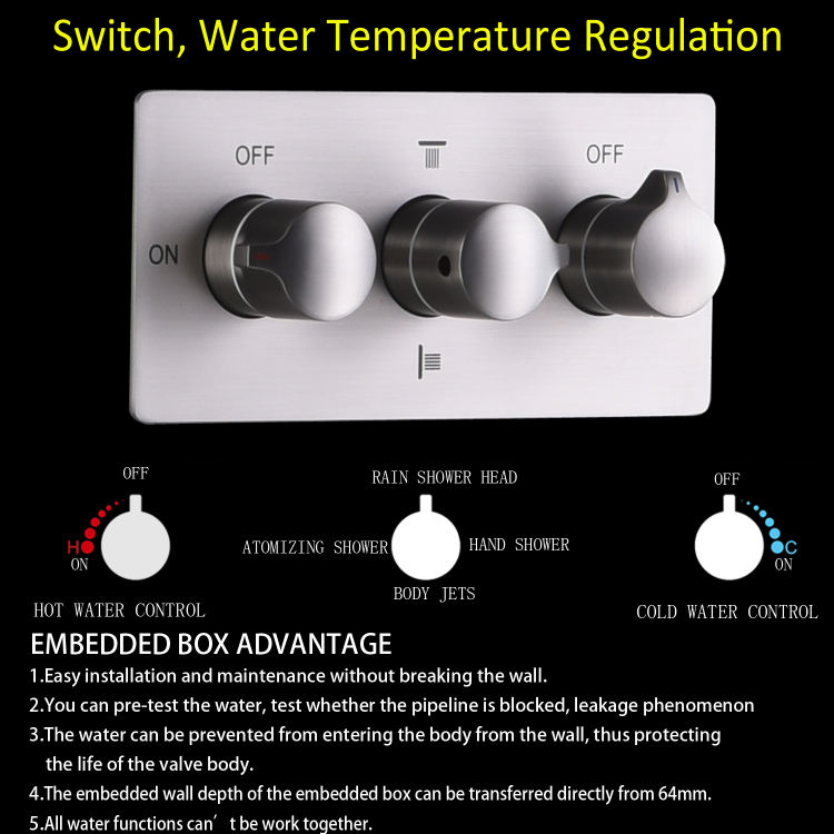 ducha v&aacute;lvula mezcladora