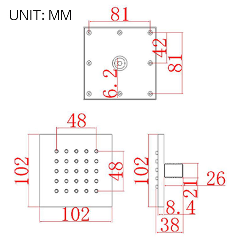 رؤوس دش المطر