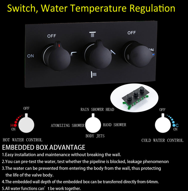 v&aacute;lvula de ducha con desviador