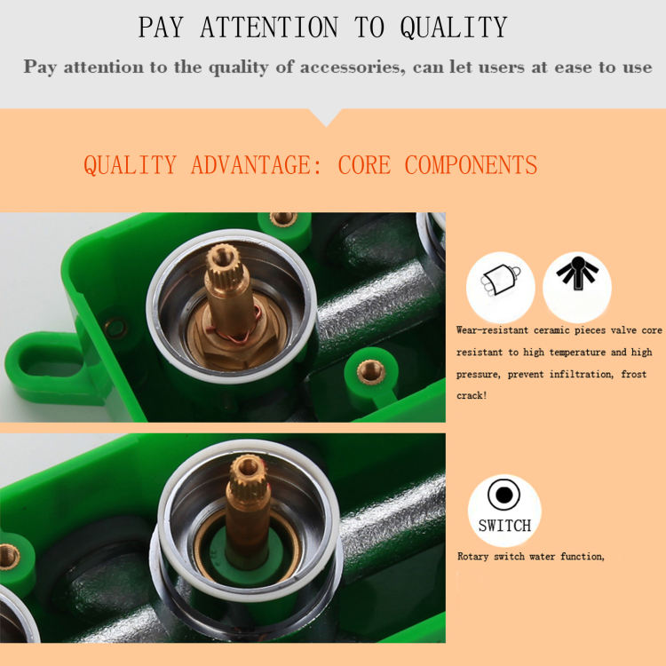 ducha con v&aacute;lvula termost&aacute;tica