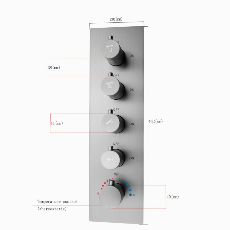 رأس دش مطري محمول باليد