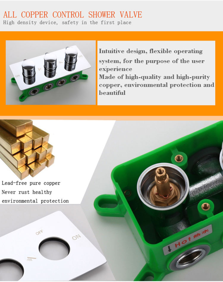 v&aacute;lvula de cabezal de ducha