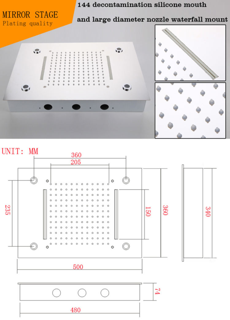sistema de chorro de cuerpo de ducha