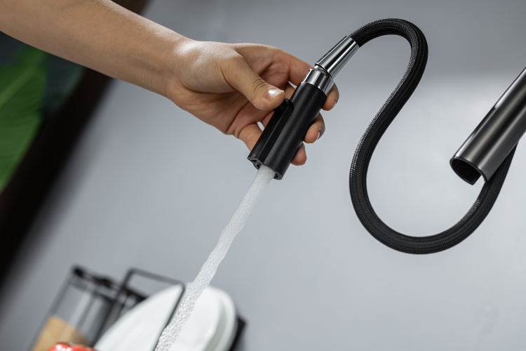 grifo de cocina abatible