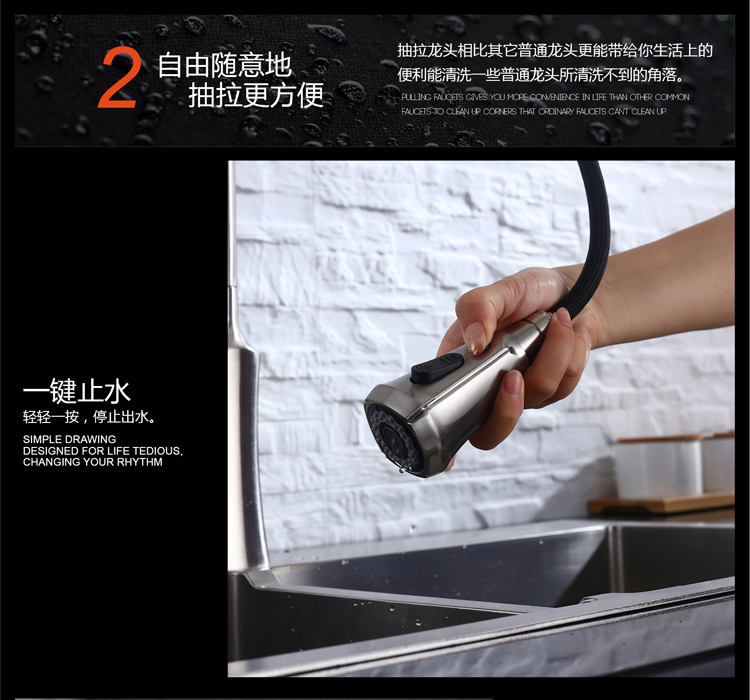 صنبور المطبخ مع البخاخ