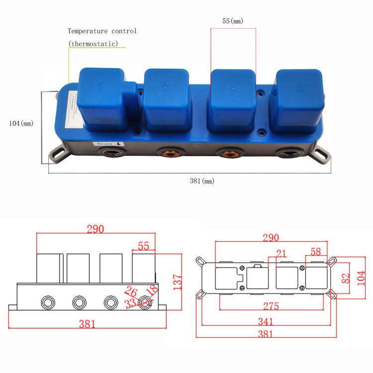 صنبور دش مع صمام