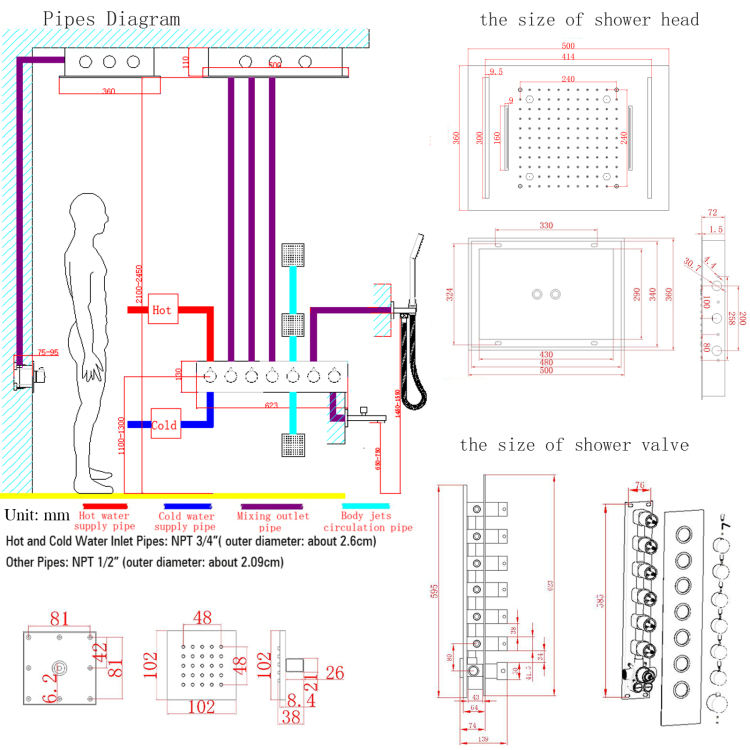 sistema de ducha tipo lluvia
