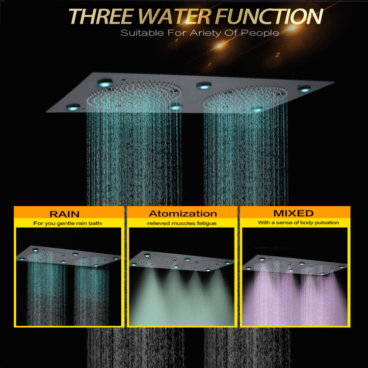 sistema de ducha montado en la pared