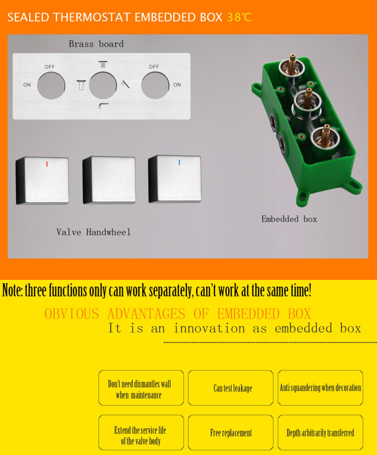 v&aacute;lvula de ducha y kit de ajuste