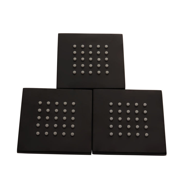 مجموعة رأس الدش باللون الأسود