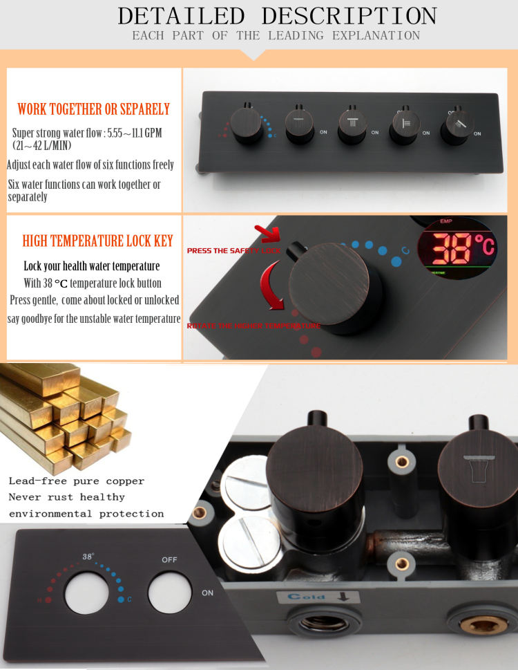 مرشح رأس الدش للمياه الصلبة